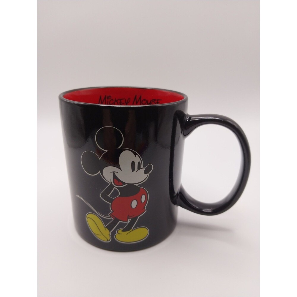 DISNEY Mickey Mouse Coffee Mug   Black and Red